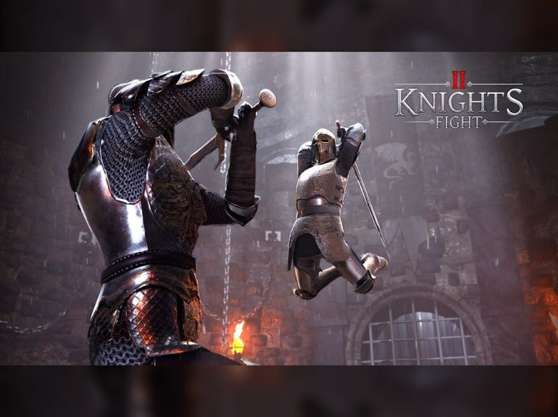 Caballero medieval luchando en Knights Fight 2