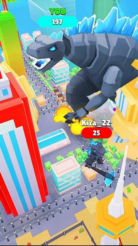 alt: Crazy Toys City gameplay screenshot showing another in-game action scene