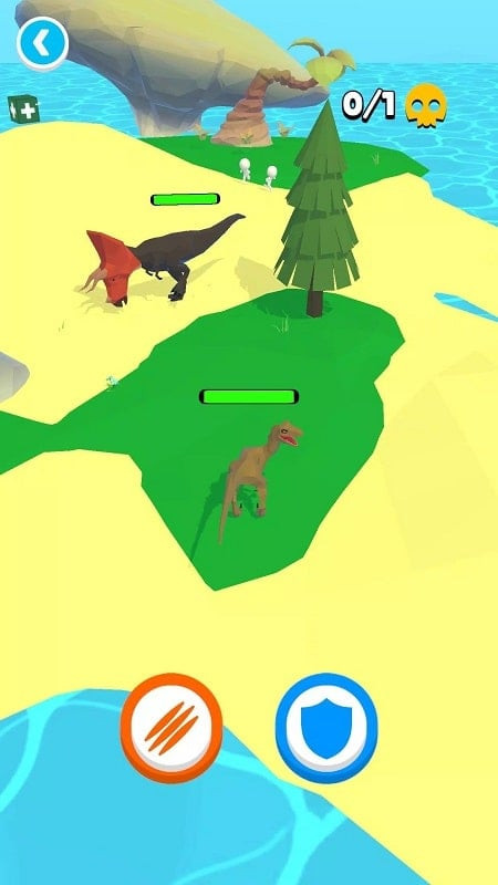 Jugabilidad de Dino Colosseum en Android