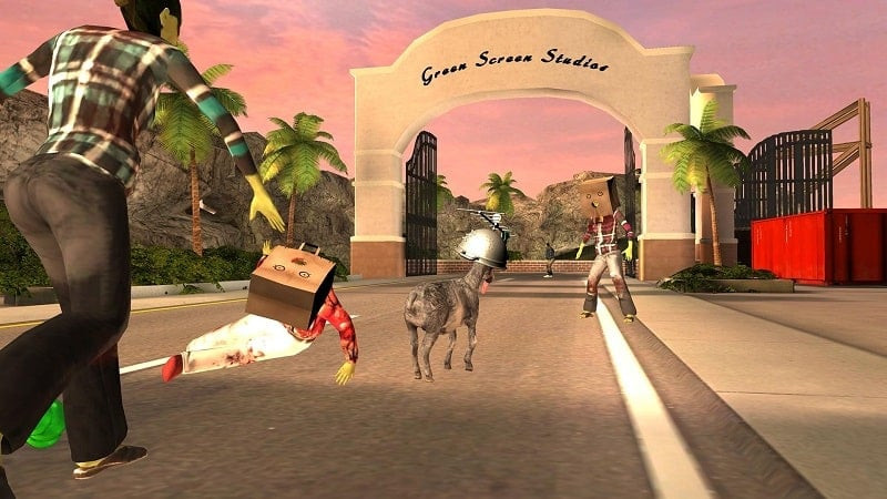 Ciudad extensa en Goat Simulator GoatZ