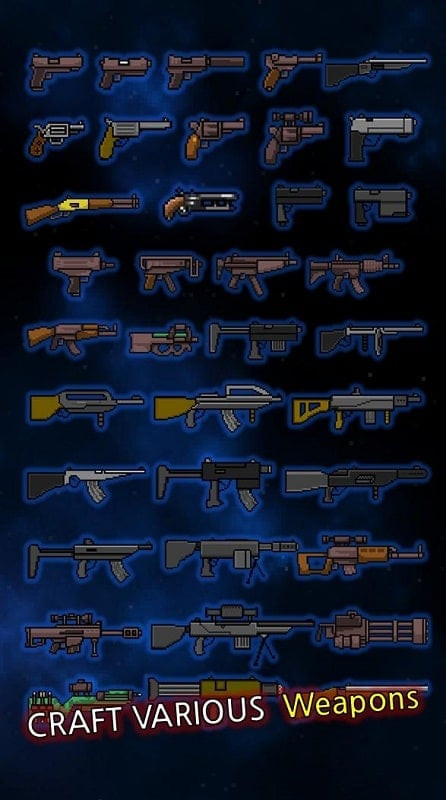 alt: In-game screenshot showing the available accessories in Grow Survivor, including energy turrets and other defensive tools