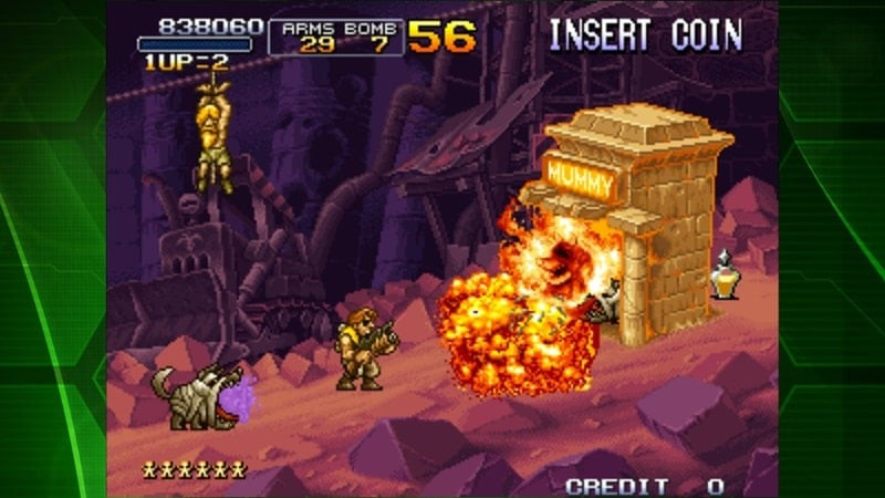 Armas e poderes em METAL SLUG X