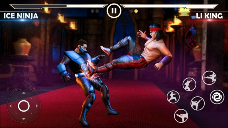 Sistema de controlo intuitivo em Kung Fu Street Fighting Games