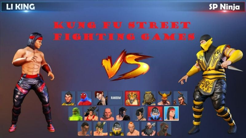 Combate dinâmico em Kung Fu Street Fighting Games