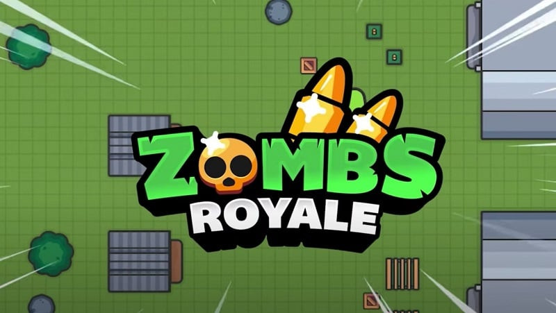 Pantalla de inicio de Zombie Royale io Offline Game