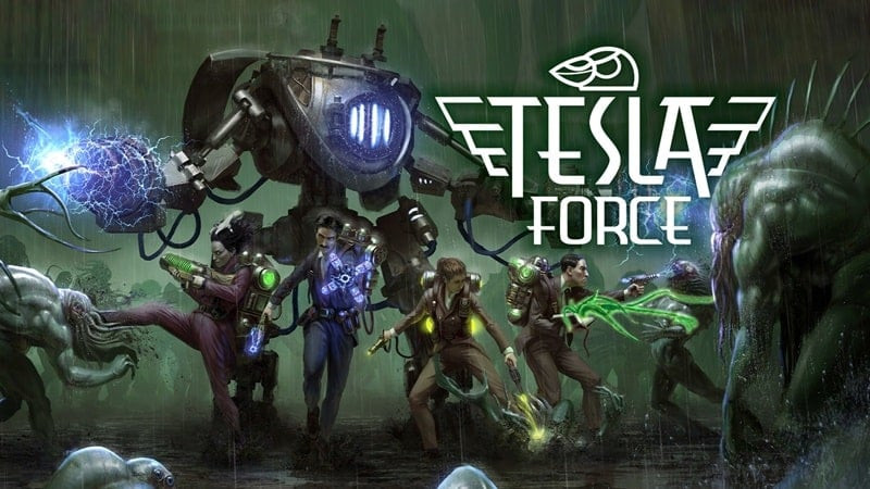 Nikola Tesla luchando contra monstruos en Tesla Force