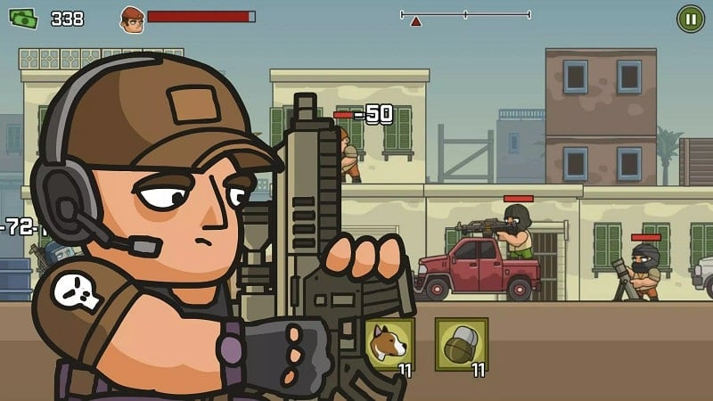 Atualização de armas em Anti Terrorist Rush 2