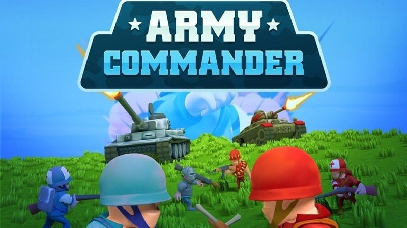 Soldados en Army Commander MOD APK