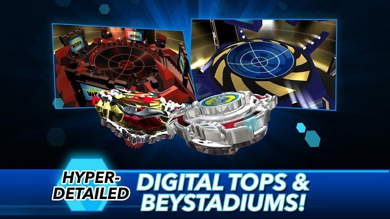 Personalização de Beyblades no Beyblade Burst