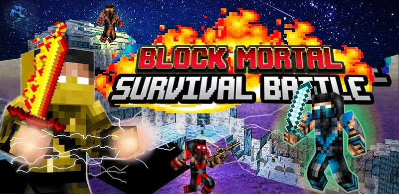 Pantalla principal de Block Mortal Survival Battle