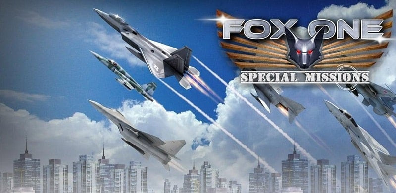 Combate aéreo en FoxOne Special Missions MOD APK