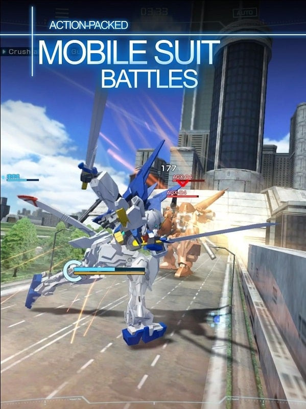 Personalización de Gundam Breaker Mobile