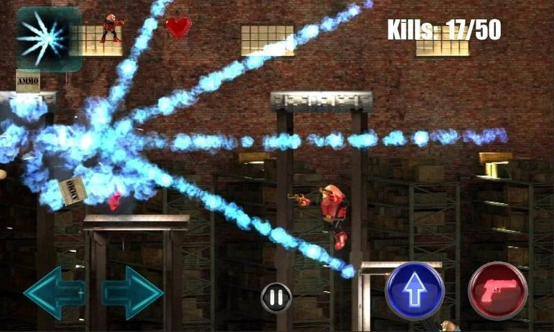 Níveis desafiadores no Killer Bean Unleashed MOD APK