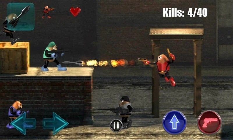 Habilidades especiais no Killer Bean Unleashed MOD APK