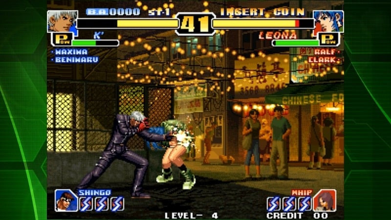 Escena de lucha de KOF 99 ACA NEOGEO