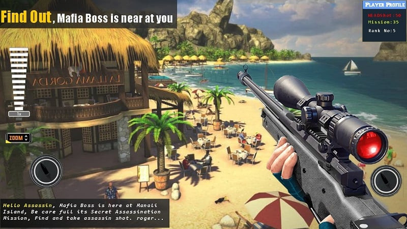 Captura de pantalla de Modern Sniper 3D Assassin MOD APK