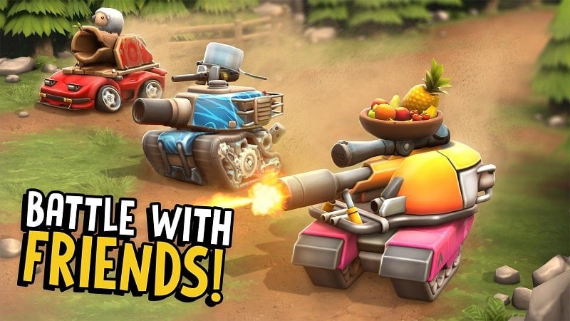 Jugando con amigos en Pico Tanks