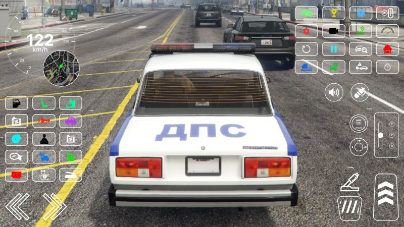 Personalización de coche de policía VAZ 2105 LADA