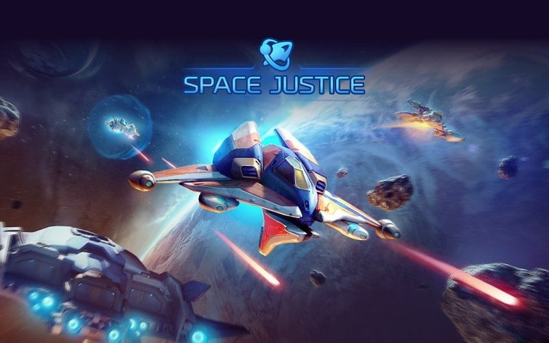 Space Justice MOD APK: Captura de pantalla del juego