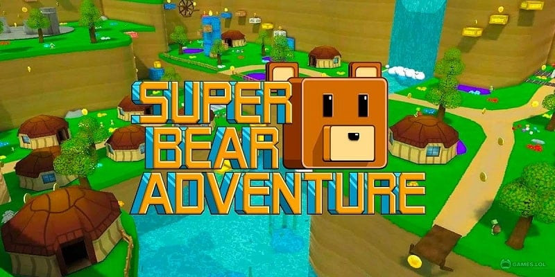 Captura de ecrã da jogabilidade do Super Bear Adventure