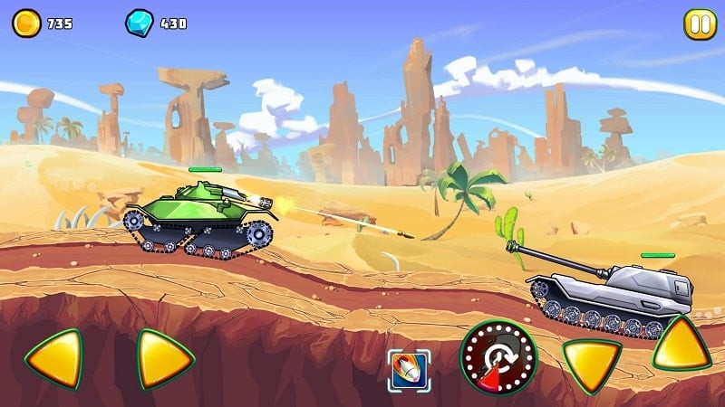 Campo de batalha em Tank Attack 4