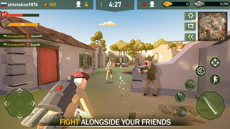 Interface do jogo War Ops APK