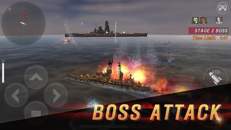 Características de Warship Battle MOD APK