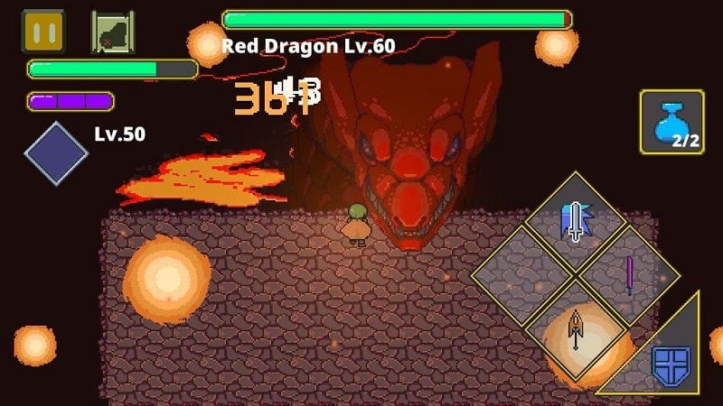 Jogabilidade de Dungeon Quest Action RPG com MOD