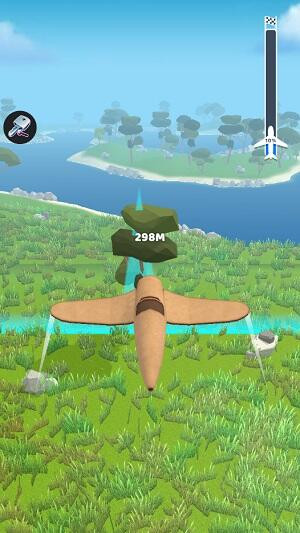 Epic Plane Evolution MOD APK screenshot showcasing the detailed graphics and user interface.