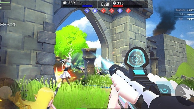 Captura de pantalla de Girls Battle MOD APK