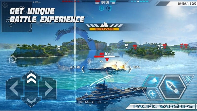 Pacific Warships Naval PvP com mod