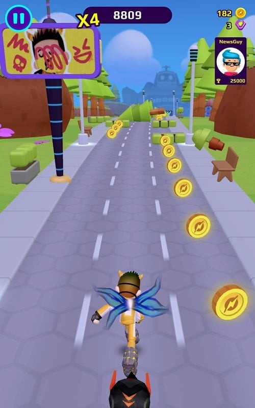 Jogabilidade do PKXD Runner MOD APK