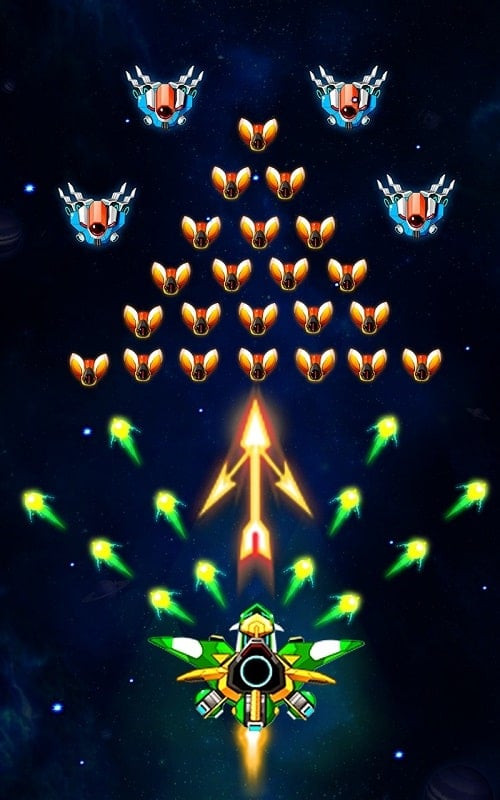 Defiende la galaxia en Space Shooter: Galaxy Attack