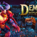 alt: Demon Brawler gameplay screenshot showcasing the character design and dungeon environment