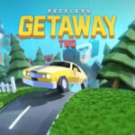 alt: Reckless Getaway 2 gameplay screenshot showing a car chase