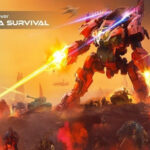 alt: SciFi Survivor main screen showing the robot warrior