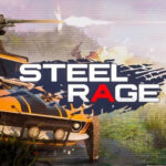 alt: Steel Rage gameplay screenshot showing a car firing missiles