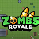 alt text: Zombie Royale io Offline Game title screen