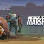 alt text: Space Marshals gameplay screenshot showing the main character in a shootout.