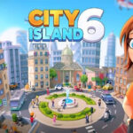 City Island 6 gameplay screenshot showing various buildings and islands.